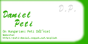 daniel peti business card